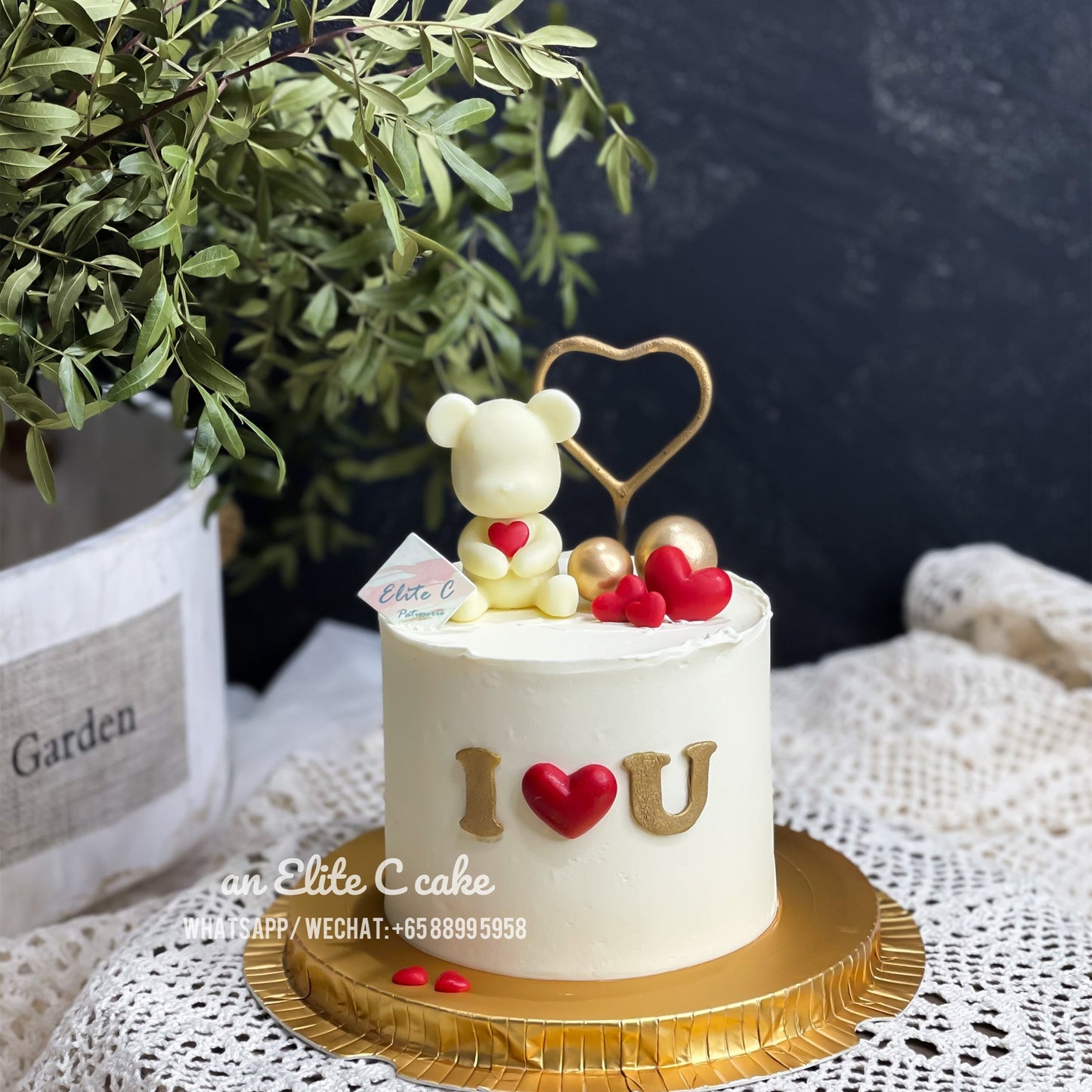 Animal Cake: I-Luv-U Bear Cake