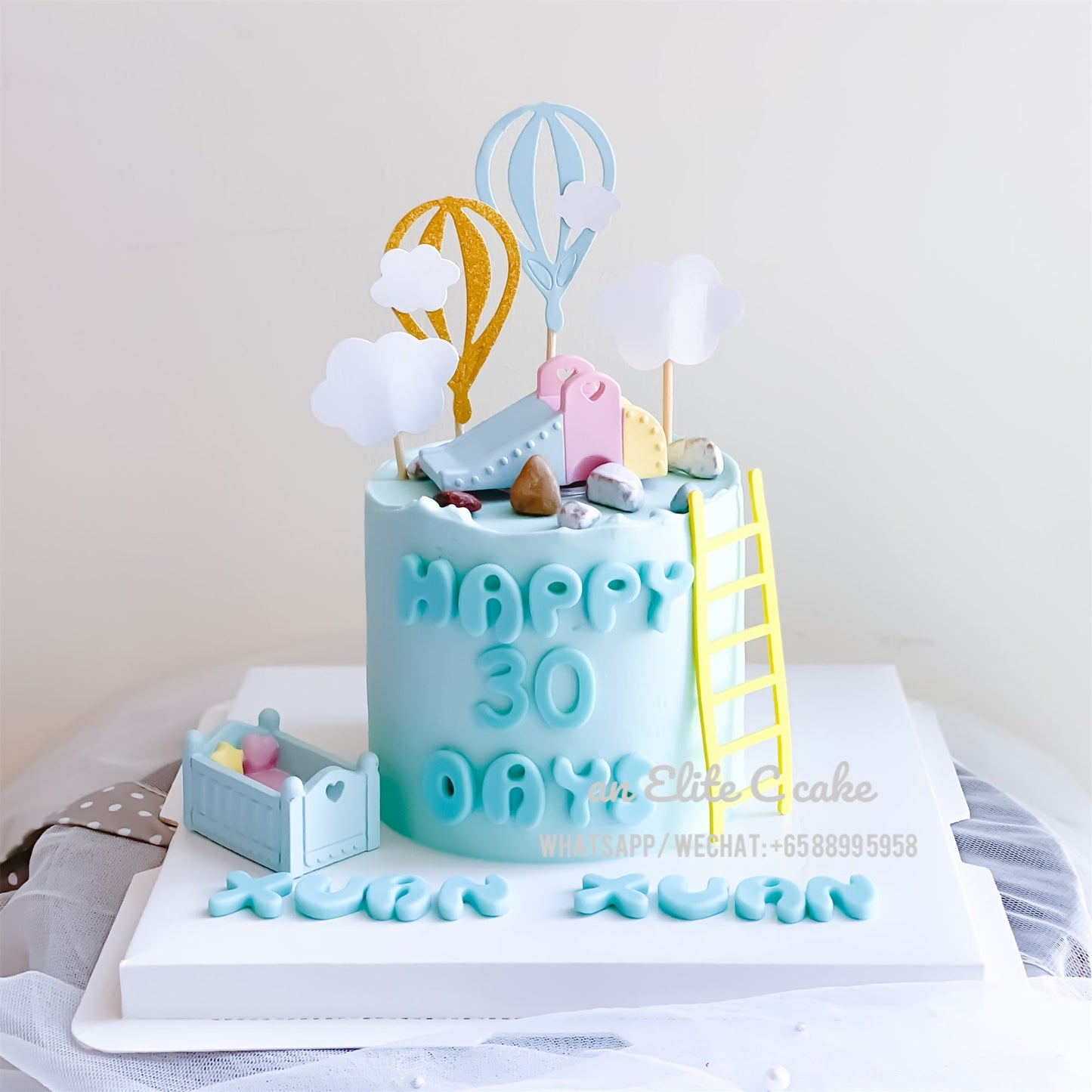 Baby Shower Cake: Blue Babyshower Cake