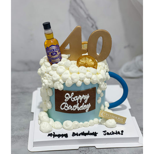 Beer Themed Cake: Full House Bubble Flush Cake