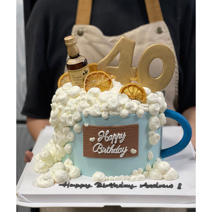 Beer Themed Cake: Full House Bubble Flush Cake