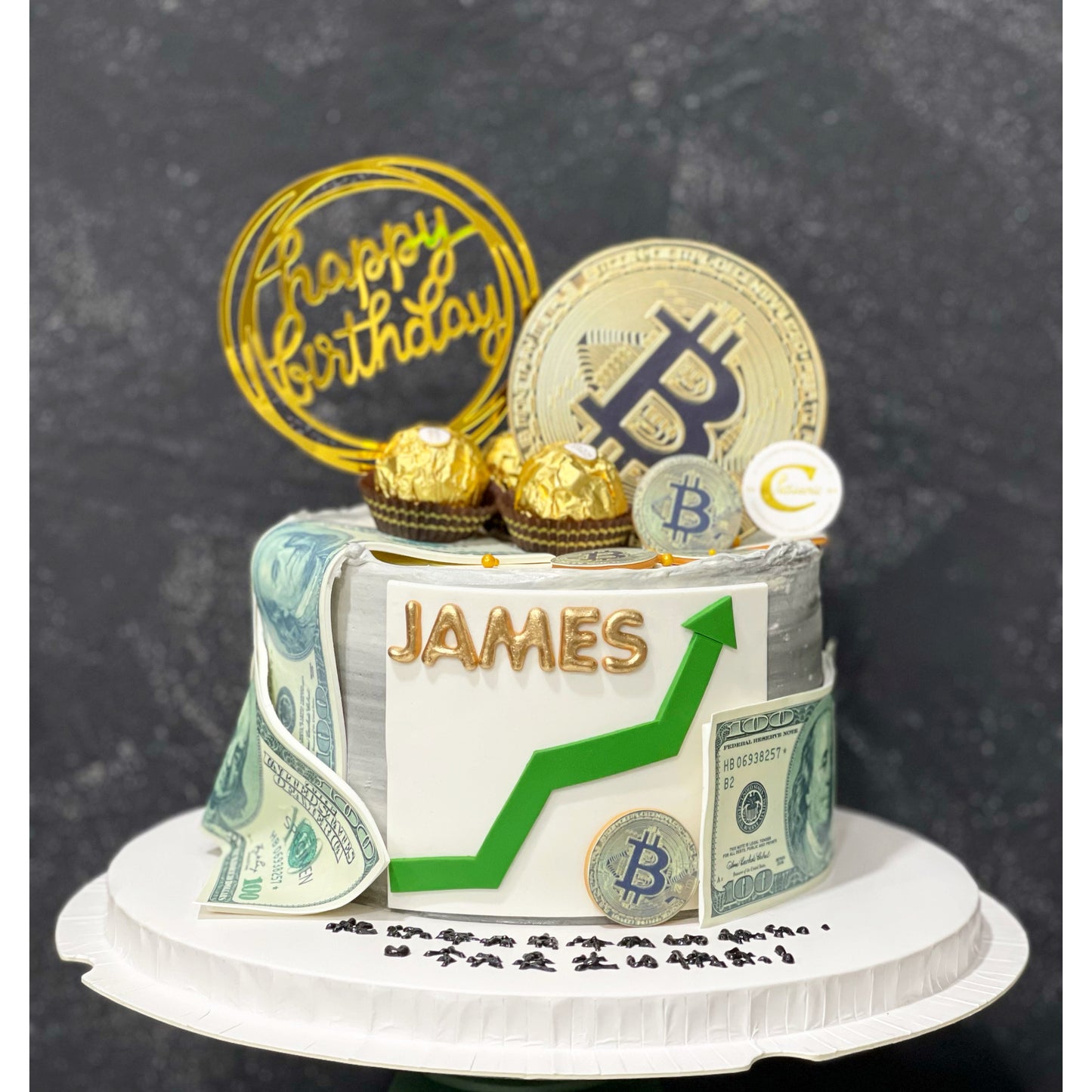 Bitcoin Themed Cake: BULL! Cake
