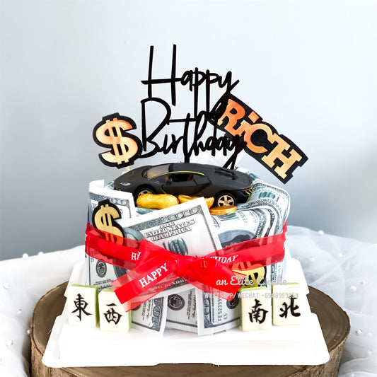 Car Themed Cake: Money for Speed