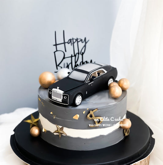 Car Themed Cake: Handcrafted Precision