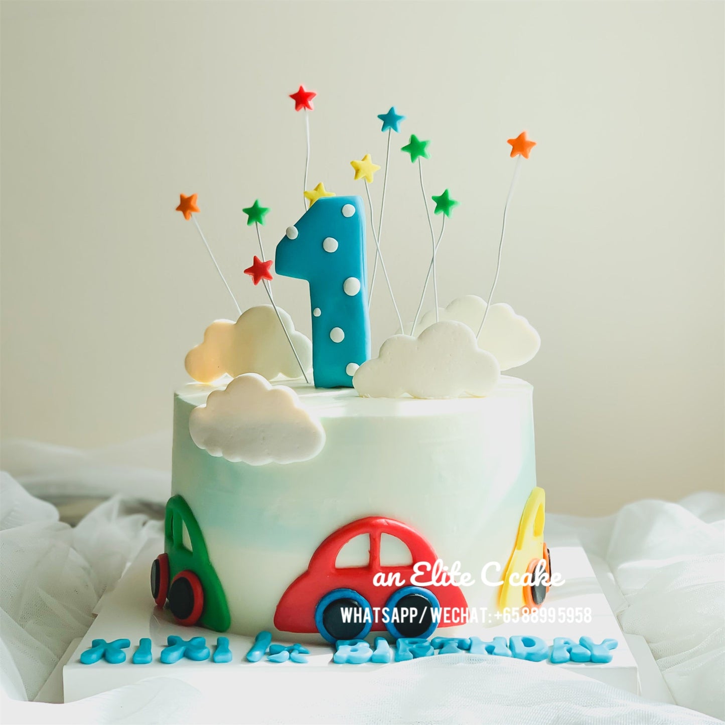 Kids Car Themed Cake: Cars in the Cloud