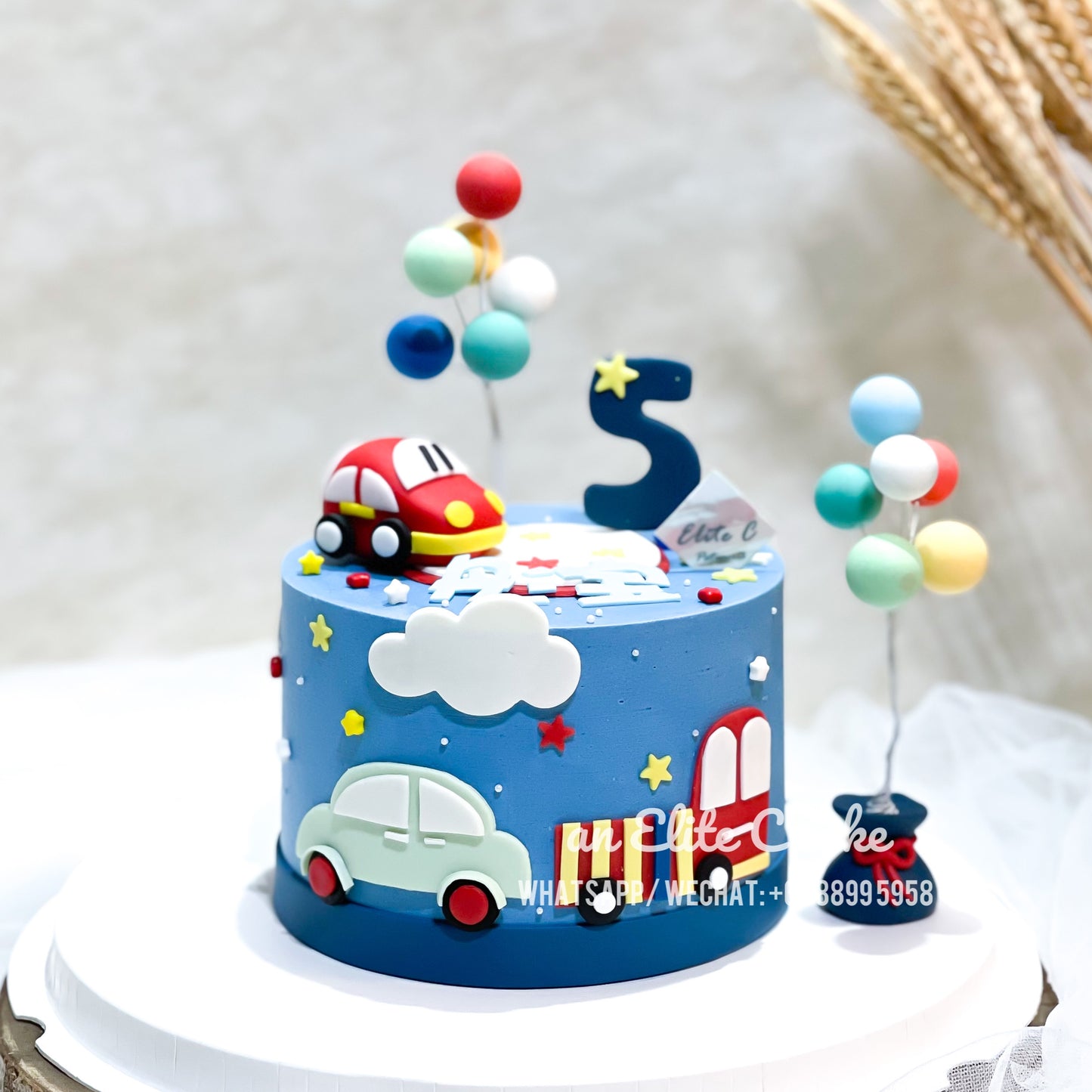 Car Themed Cake for Kids: My Little Red Toy Car