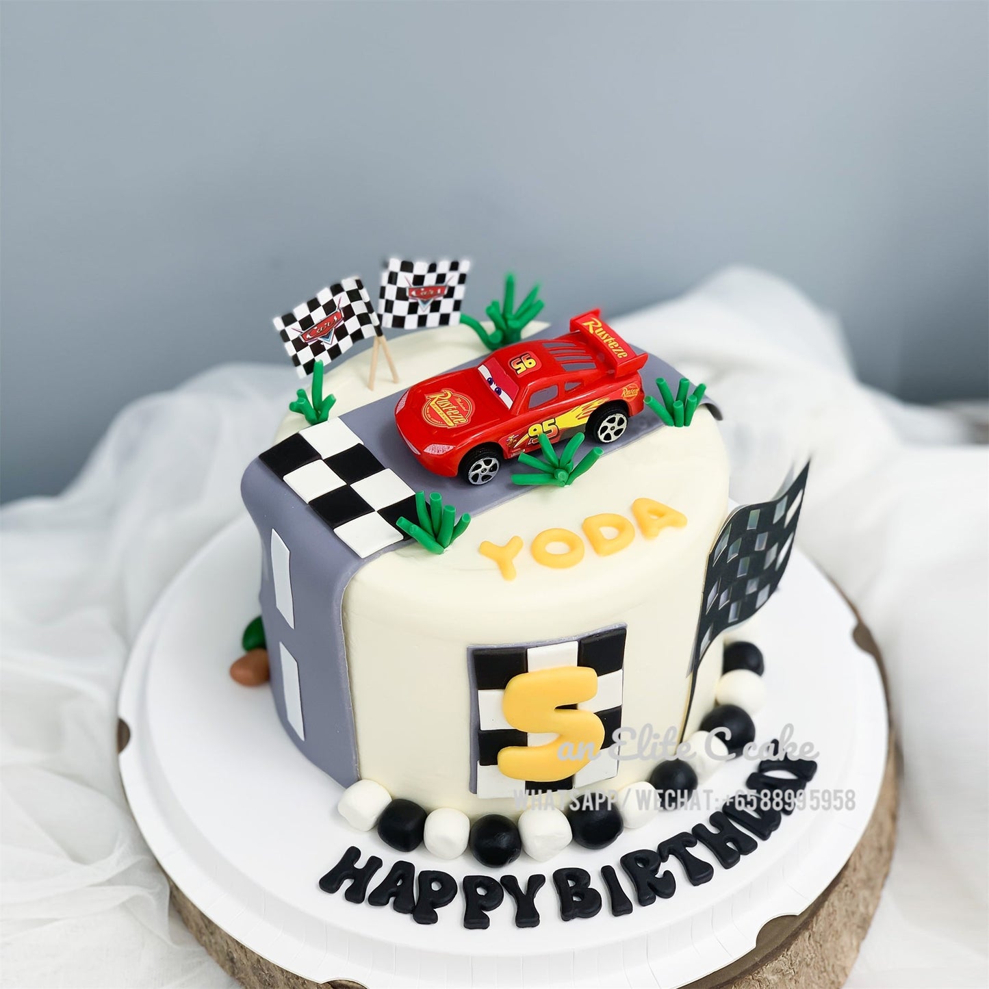 Cartoon Cars Inspired Cake: World Grand Prix Cake