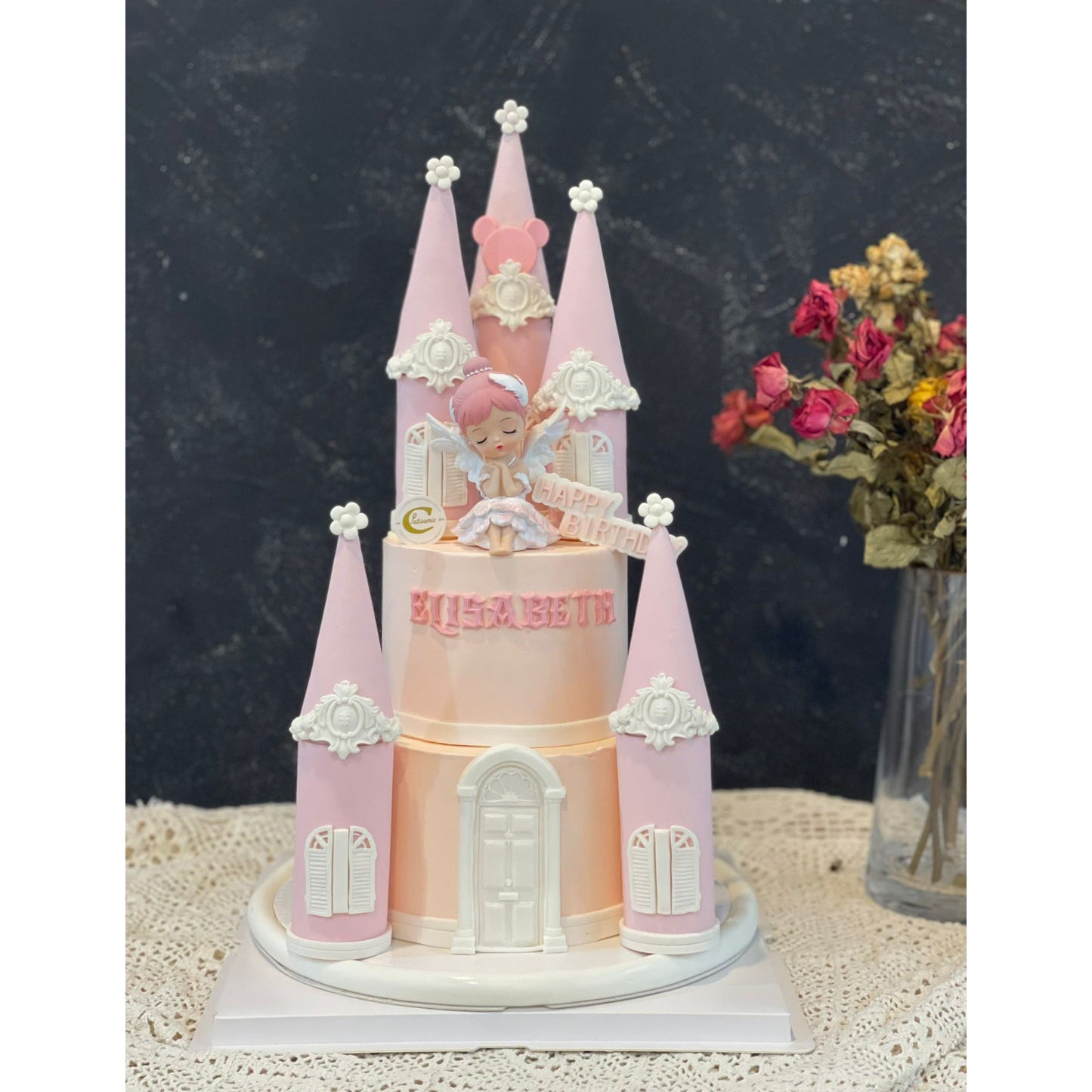 Castle Themed Cake: Pink Perfection Citadel Cake