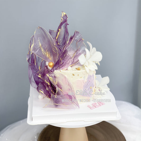 Minimalism: Garden Purple Symphony Cake