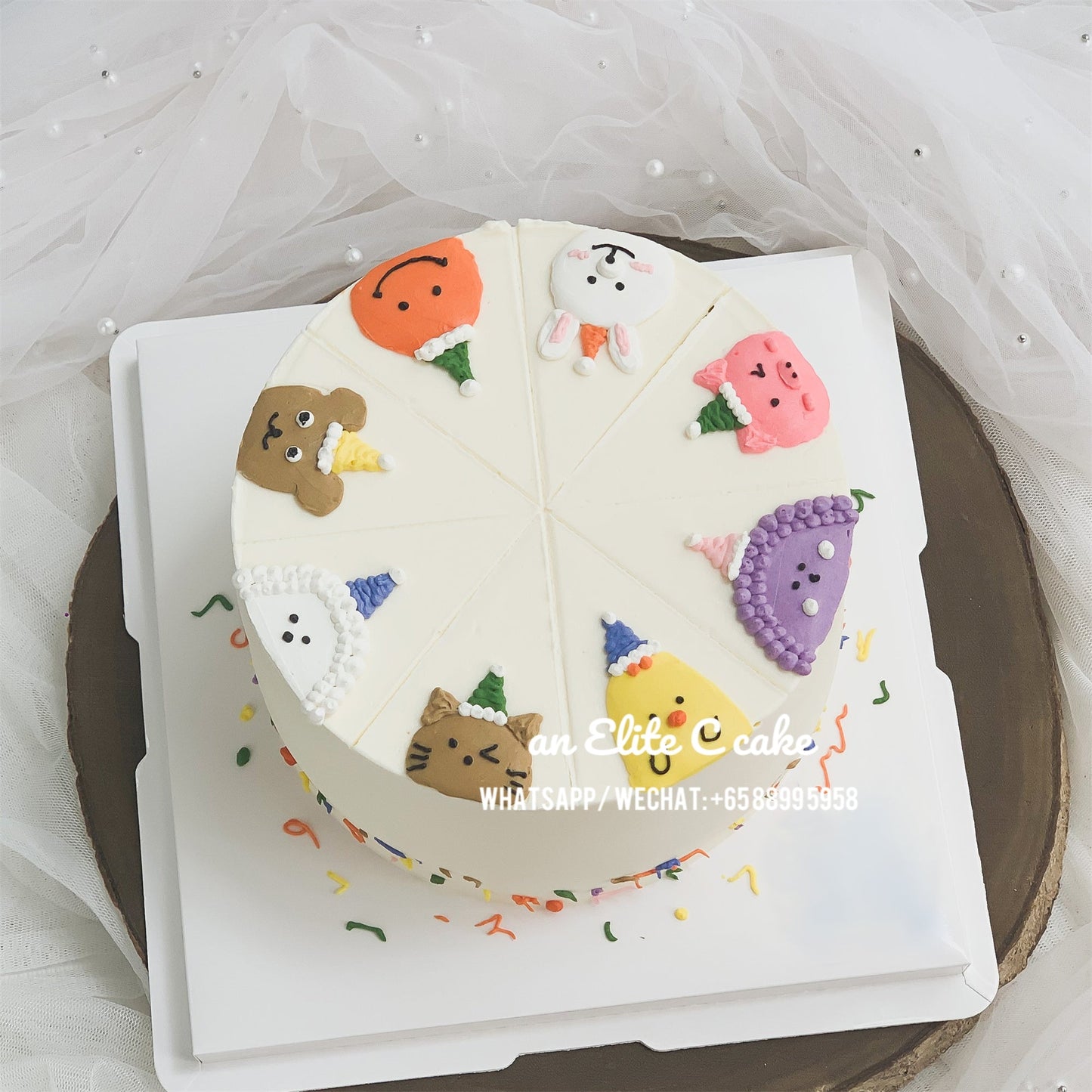 Hand Drawing Cake: Our Animals' House