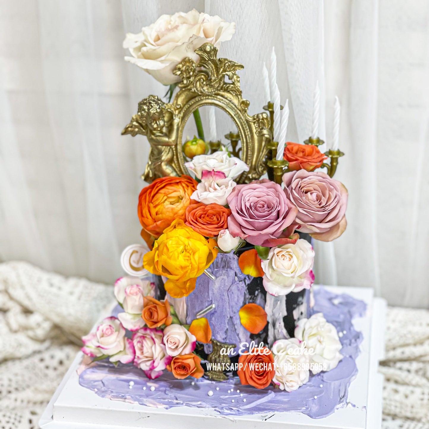 Floral Cake: Mirror on the Cake