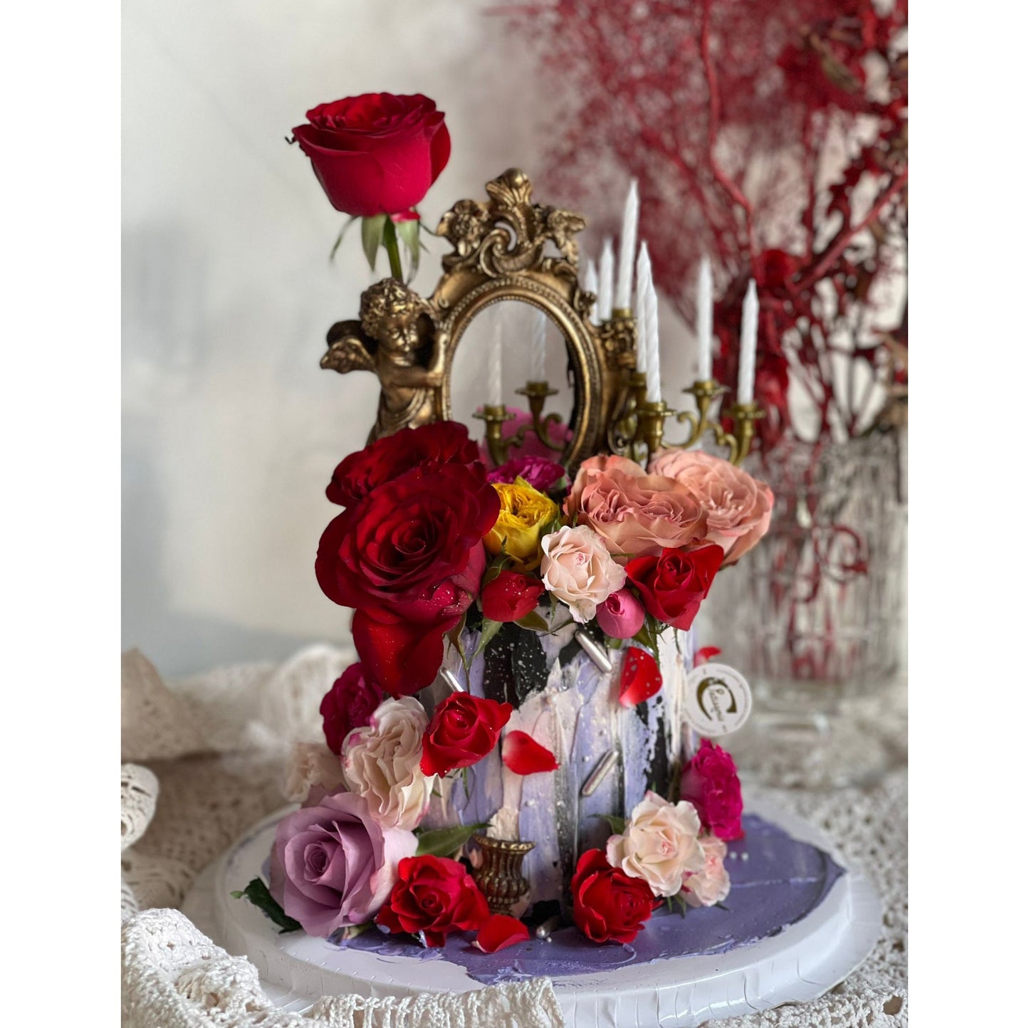 Floral Cake: Mirror on the Cake