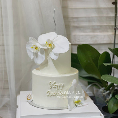 Floral Cake: Orchid Purity