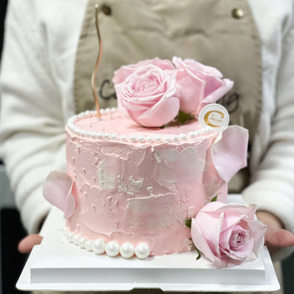 Floral Cake: Pearl Pearl Pink