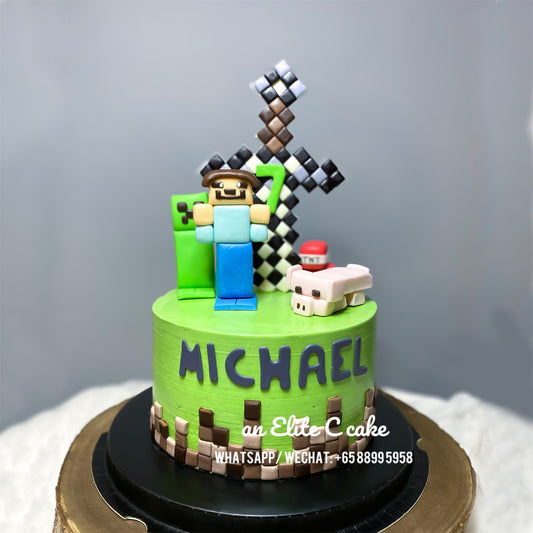 Game M.C. Inspired Cake: Diamond Friends