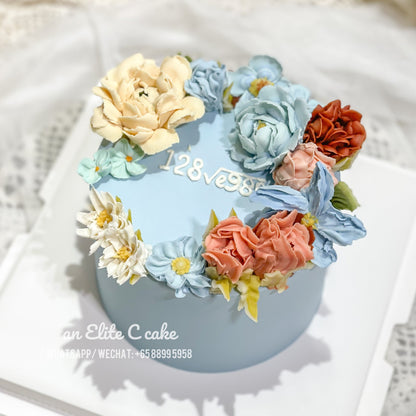 Korean Floral Cake: Floral Symphony