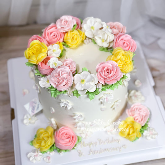 Korean Floral Cake: Floral Fantasy