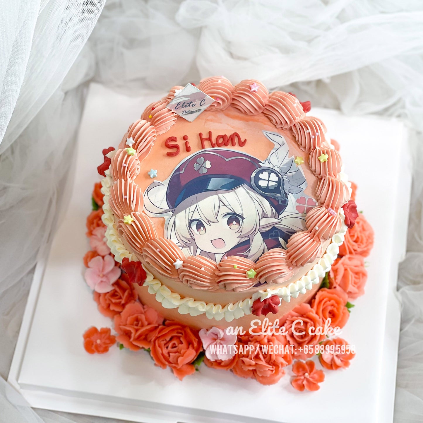 Korean Floral Cake: Serene Petal