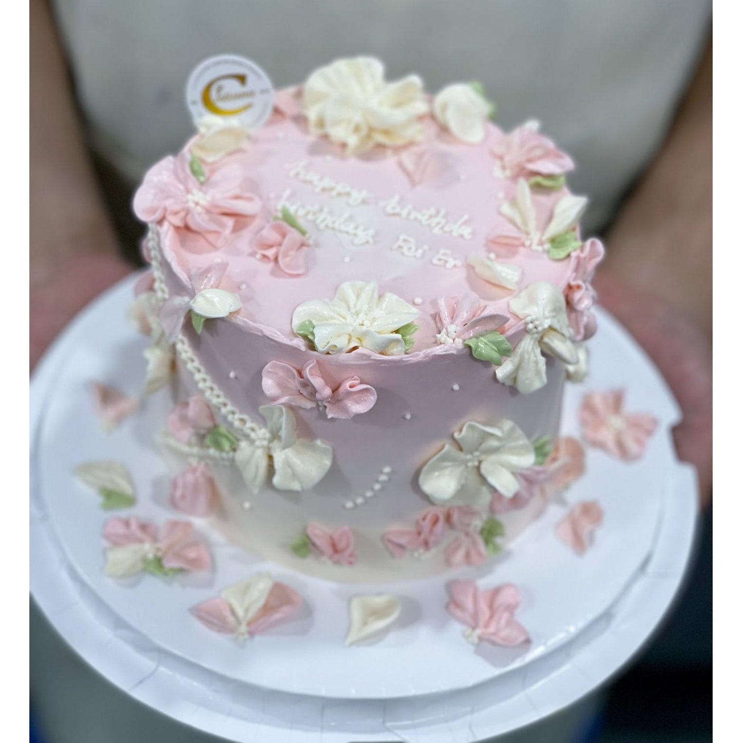 Korean Floral Cake: Petal Whispers