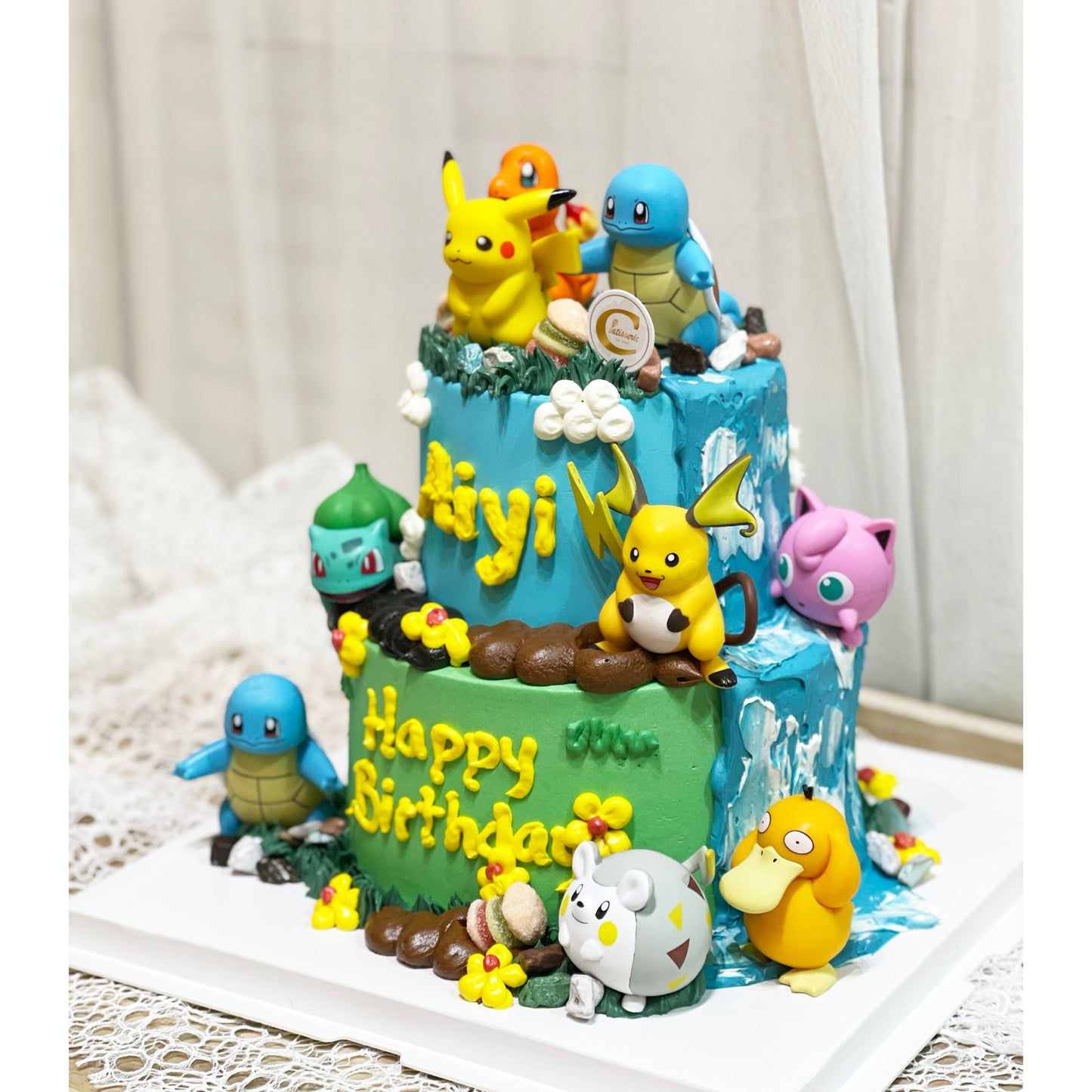 Pikachu Inspired Cake: Pika-Pop Party