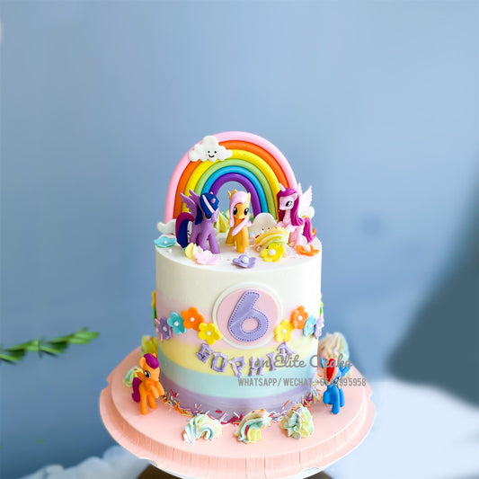 Pony Inspired Cake: Magic Friendship