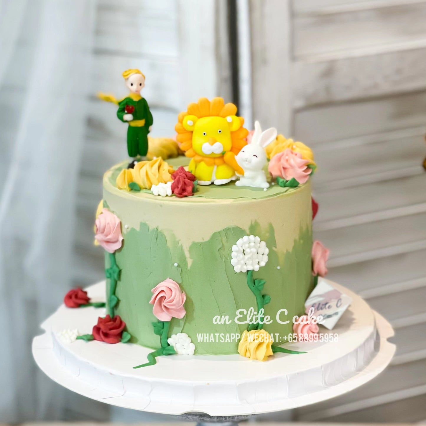 Cartoon Prince Inspired Cake: Flower Field