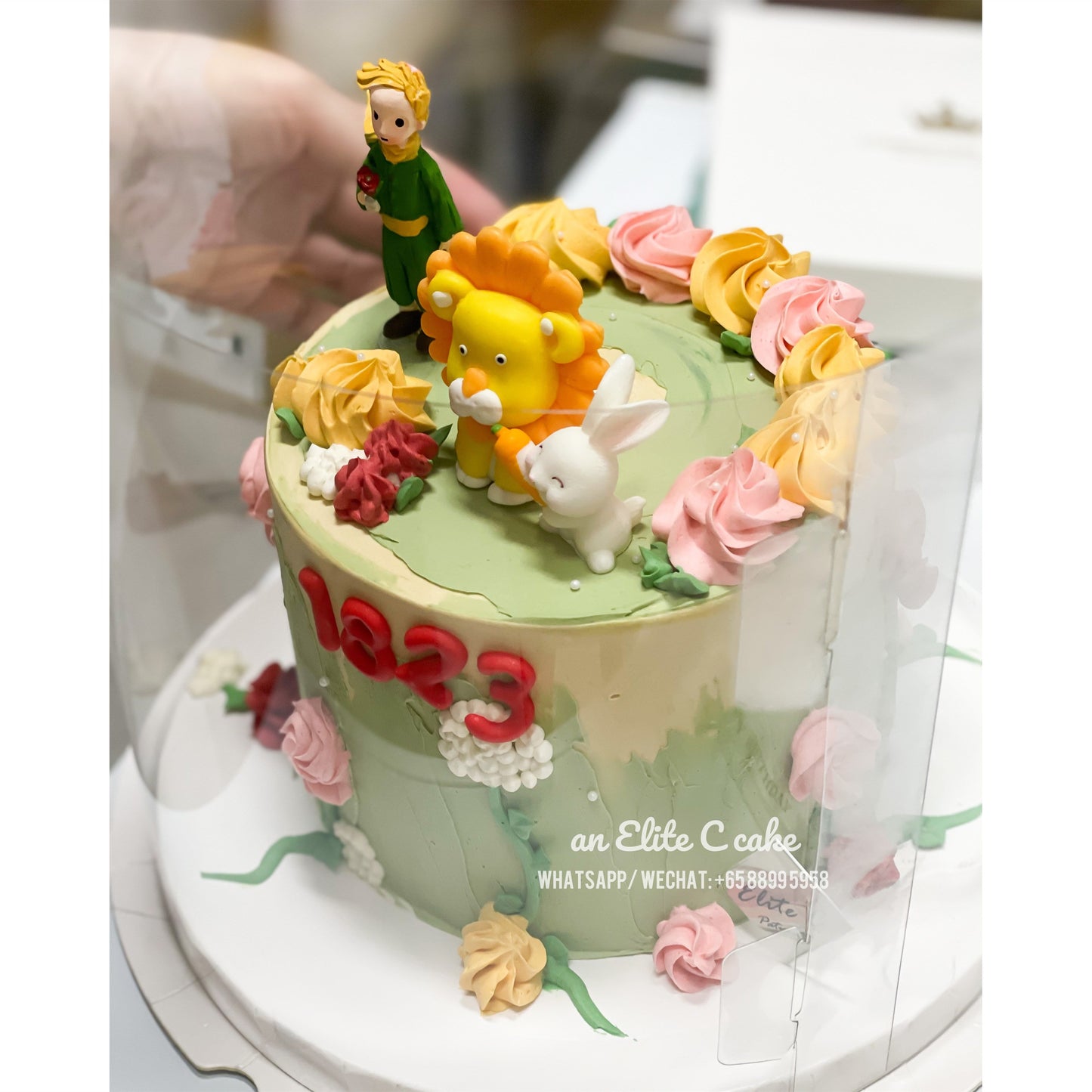 Cartoon Prince Inspired Cake: Flower Field