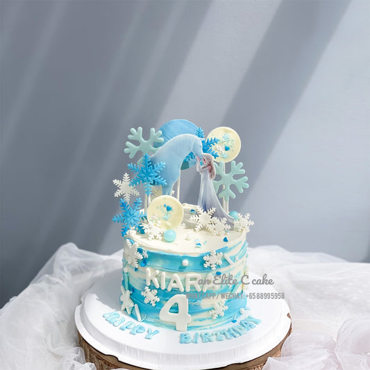 Cartoon Princess Inspired Cake: White Whisper