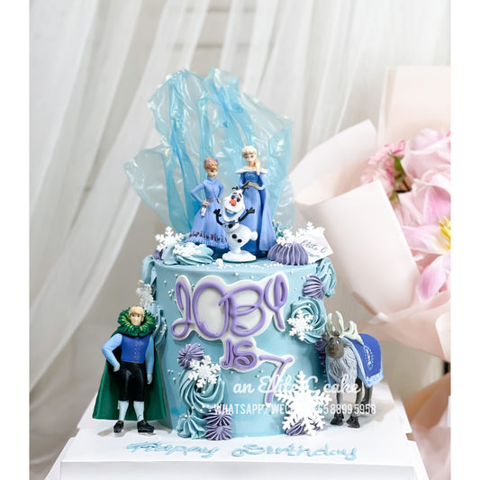 Cartoon Princess Inspired Cake: Arctic Adventure Cake