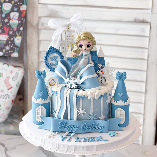 Cartoon Princess Inspired Cake: Arendelle Adventure