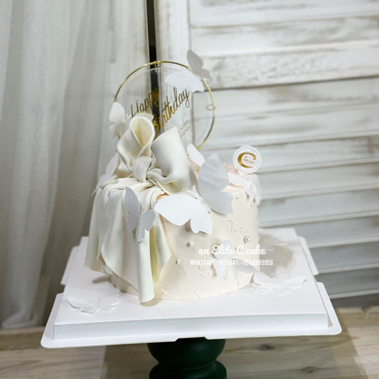 Ribbon Cake: Ribboned Butterfly Waltz