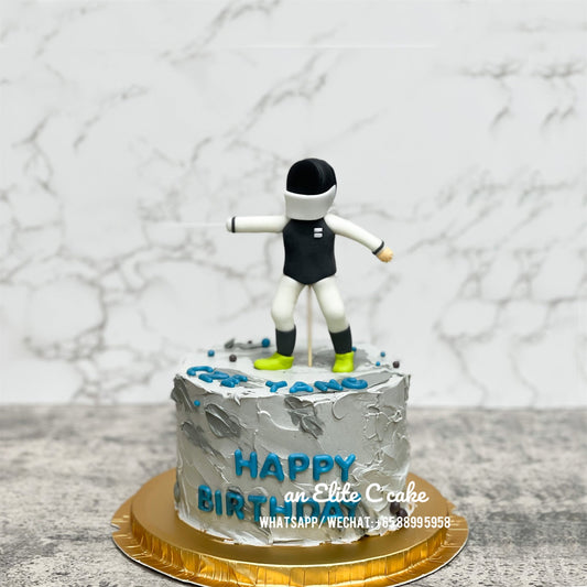 Sports Cake: Fencer #A