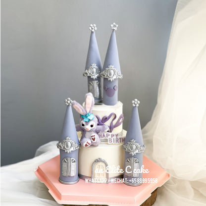 Stella Lou Inspired Cake: Purple Castle