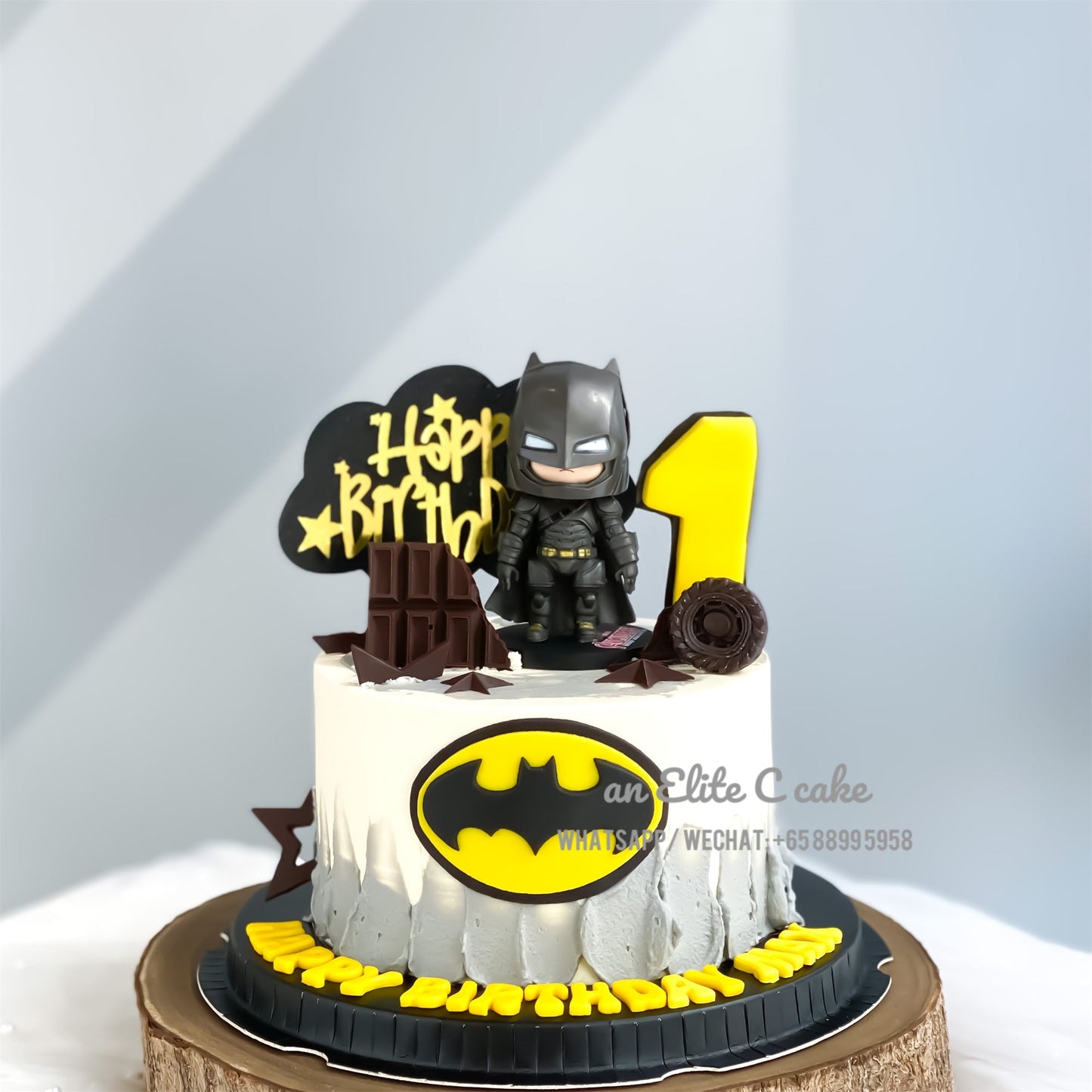 Superhero Batman Inspired Cake: Flying Hero
