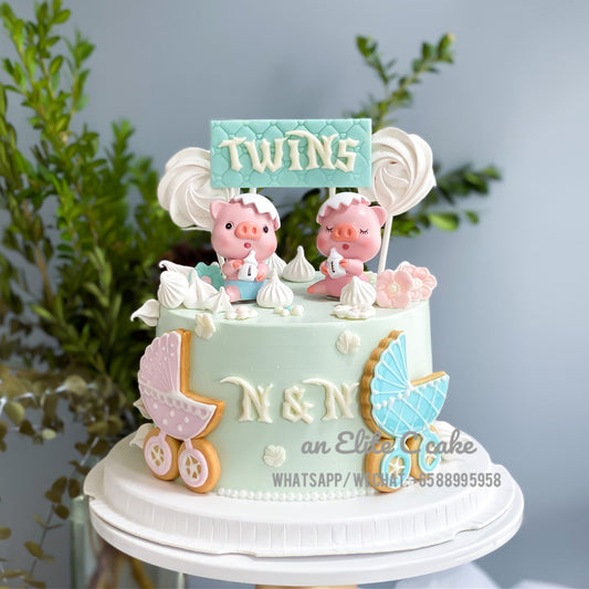 Twins' Cake: Piggies