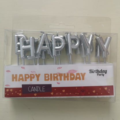 [A] Cake Candle - HAPPY BIRTHDAY (1 set of 13 letters)